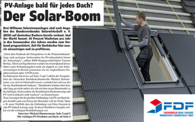 Solardach Boom! PV-Anlagen bald auf jedes Dach?