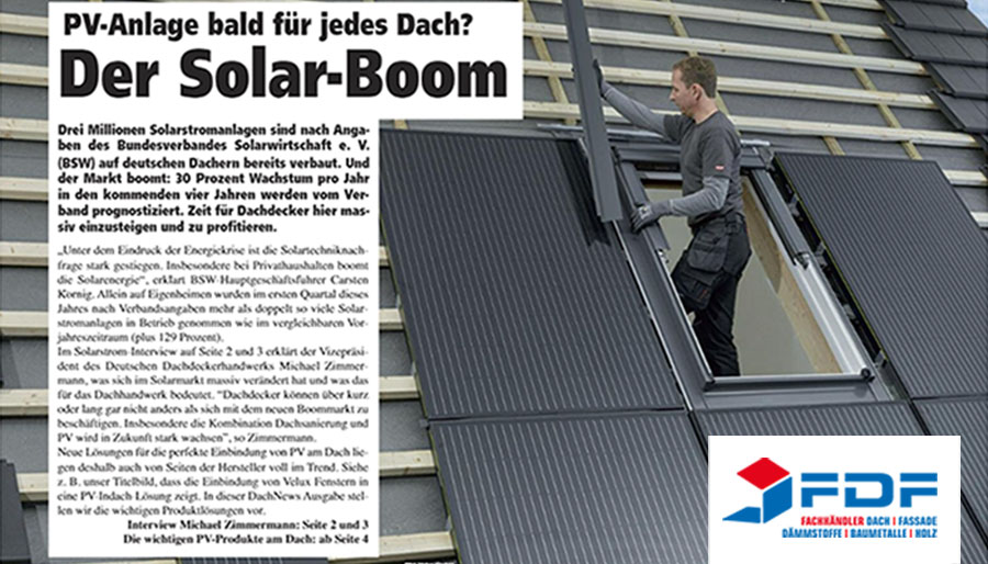 Solardach Boom! PV-Anlagen bald auf jedes Dach?