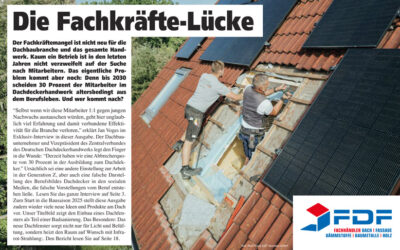 Fachkräftemangel im Dachdeckerhandwerk