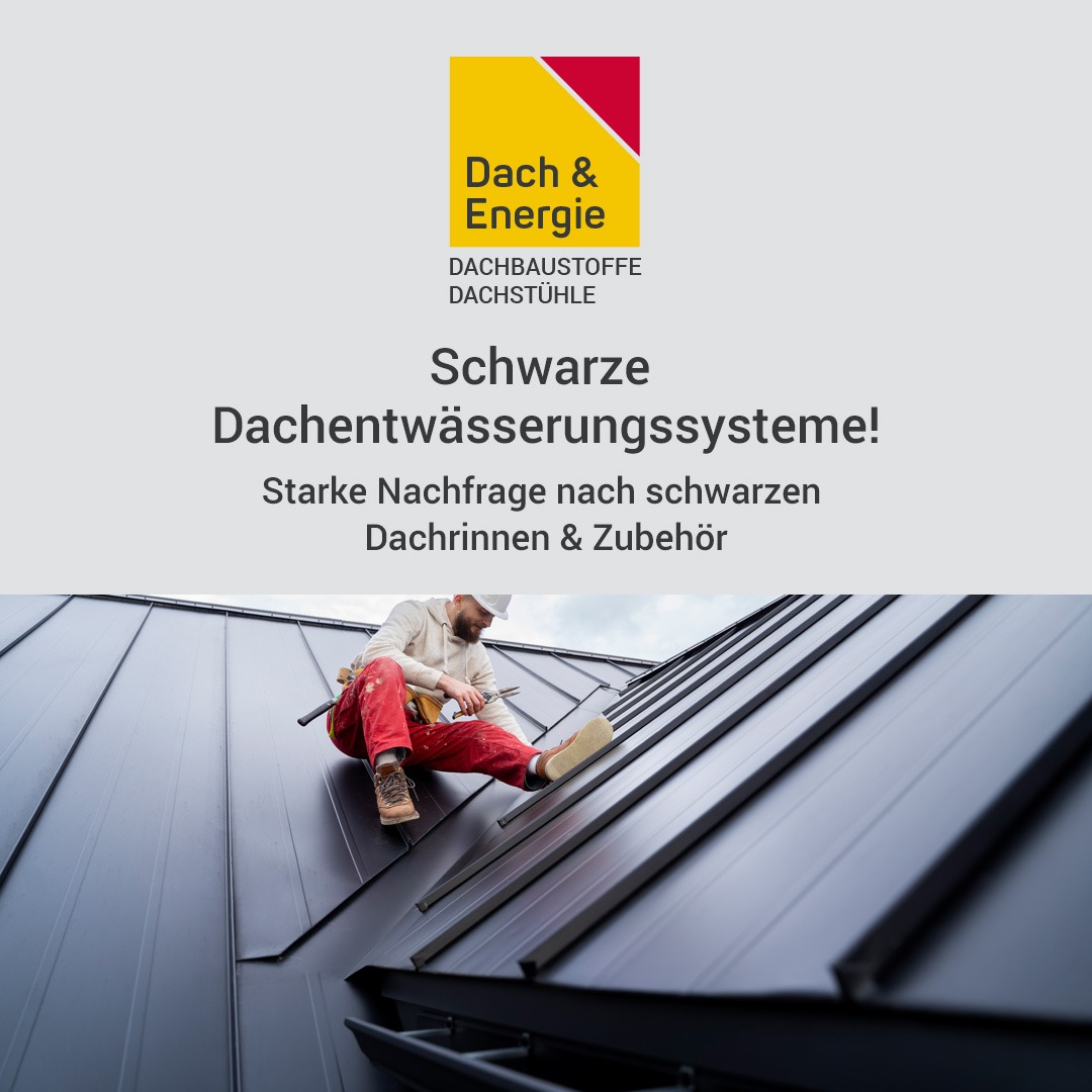 Schwarze Dachrinnen, Fallrohre & Zubehör von verschiedenen Markenhersteller von Dachentwässerungssysteme in Erkelenz, Nähe Mönchengladbach, Köln, Aachen in NRW