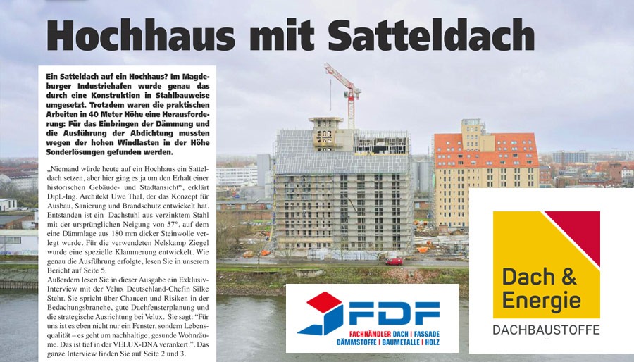 Dachsanierung - Hochhaus mit Satteldach - ein Report | Bedachungspartner / Spezialisten und Fachhändler für Dachbaustoffe und Dachdeckerbedarf in Erkelenz im Kreis Heinsberg in NRW, Nähe Hückelhoven, Wegberg, Wassenberg, Heinsberg, Linnich, Jülich, Geilenkirchen, Mönchengladbach, Jüchen, Titz, Schwalmtal, Niederkrüchten, Bedburg, Grevenbroich